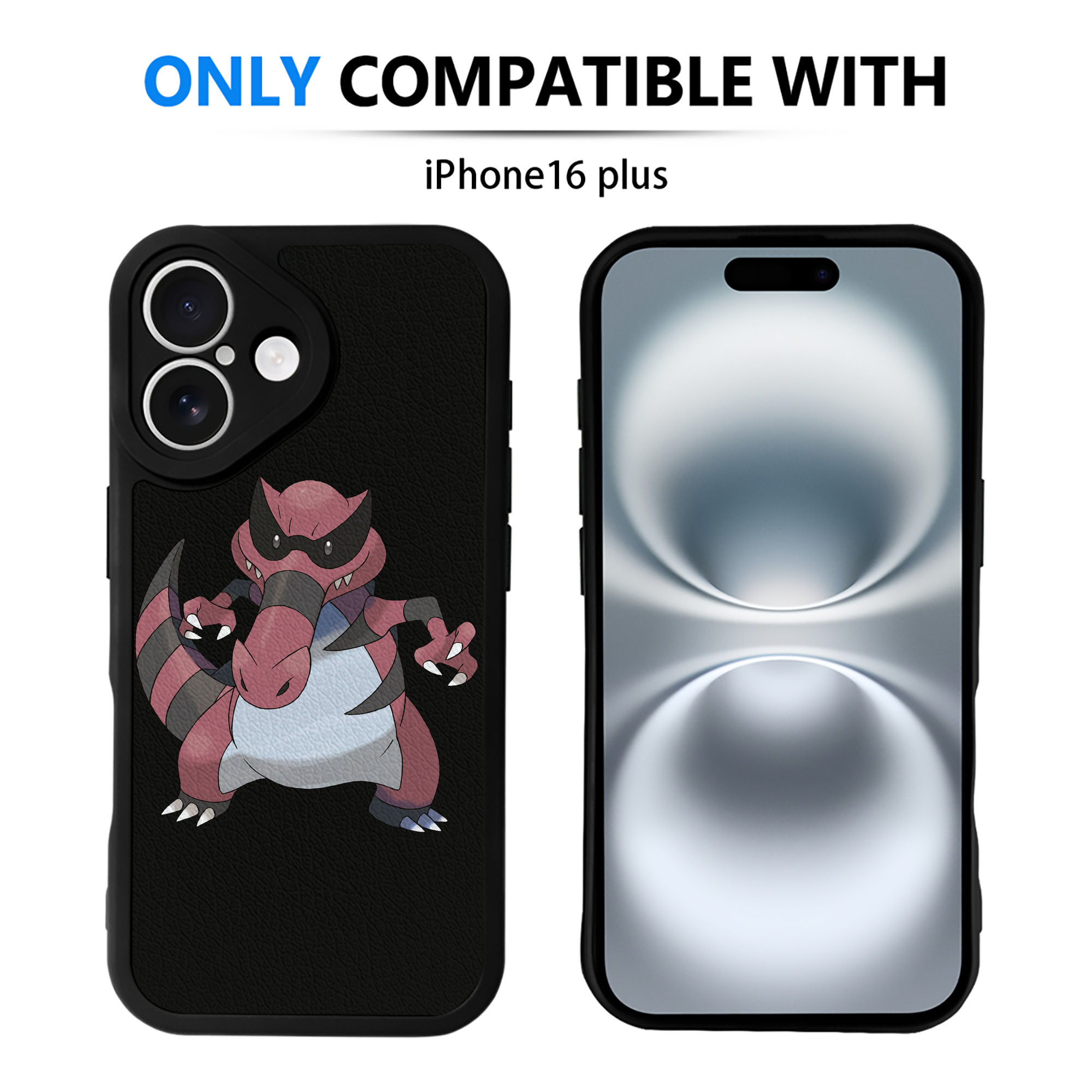 （画像用） ポケットモンスター Pokémon 【iPhone 16シリーズ対応】シリコンスマホケース（レザー調） 材質：シリコン